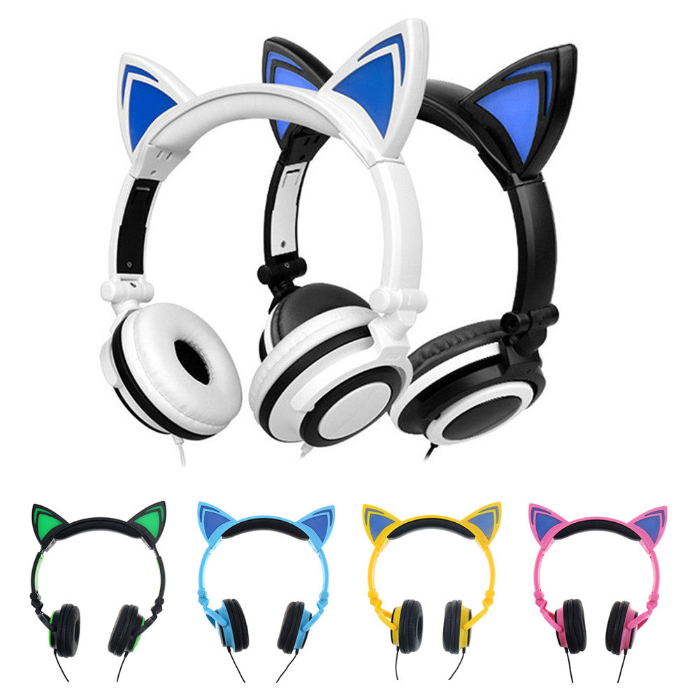 WIRELESS LED LIGHT Cat Ear Earphones Embrace Fashion and Music at