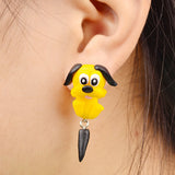 Handmade Animals Clay Stud Earrings