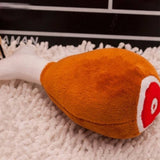 Chicken Leg Squeaky Plush Toy for Dogs