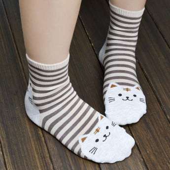 Lovely Kitty Cotton Socks