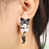 Handmade Animals Clay Stud Earrings