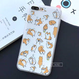 Funny Cartoon Dog Pattern Case For iphone Case Fashion Cute Animal Cat Back Cover Phone Cases For Apple iphone7 6 6S Plus 5 5S